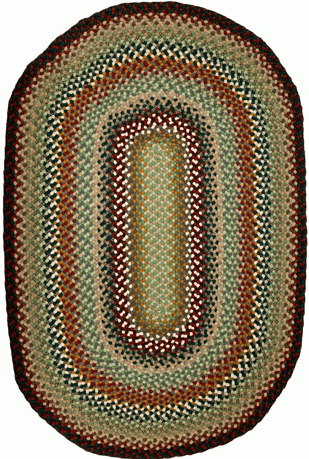 2' x 3' Oval Wool Braided Rug Custom Braided Rugs