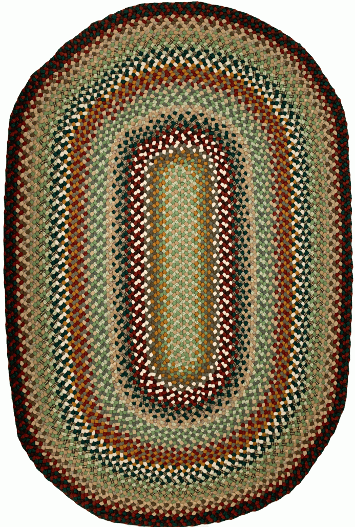 2' x 3' Oval Wool Braided Rug Custom Braided Rugs