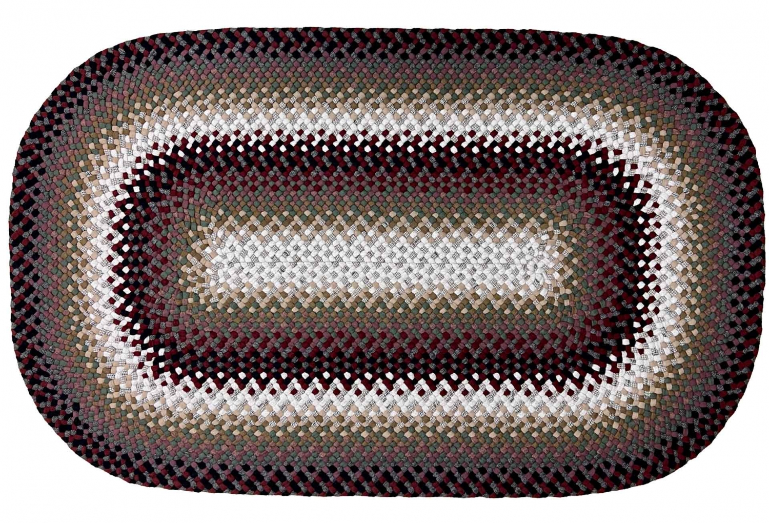 2′ x 3′ 3' x 5' Braided Rugs Authentic Handcrafted Wool Cloth