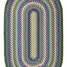 3′ x 5’1″ “Charlotte” Pastel Oval Wool Braided Rug