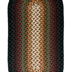 2′ x 4′ Earth Tone Wool Braided Rug